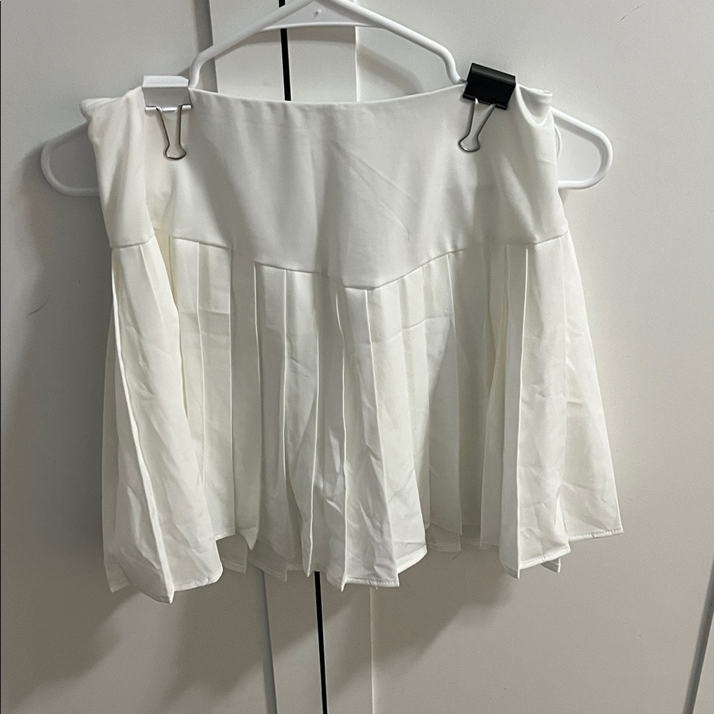 FOREVER 21 WHITE TENNIS SKIRT